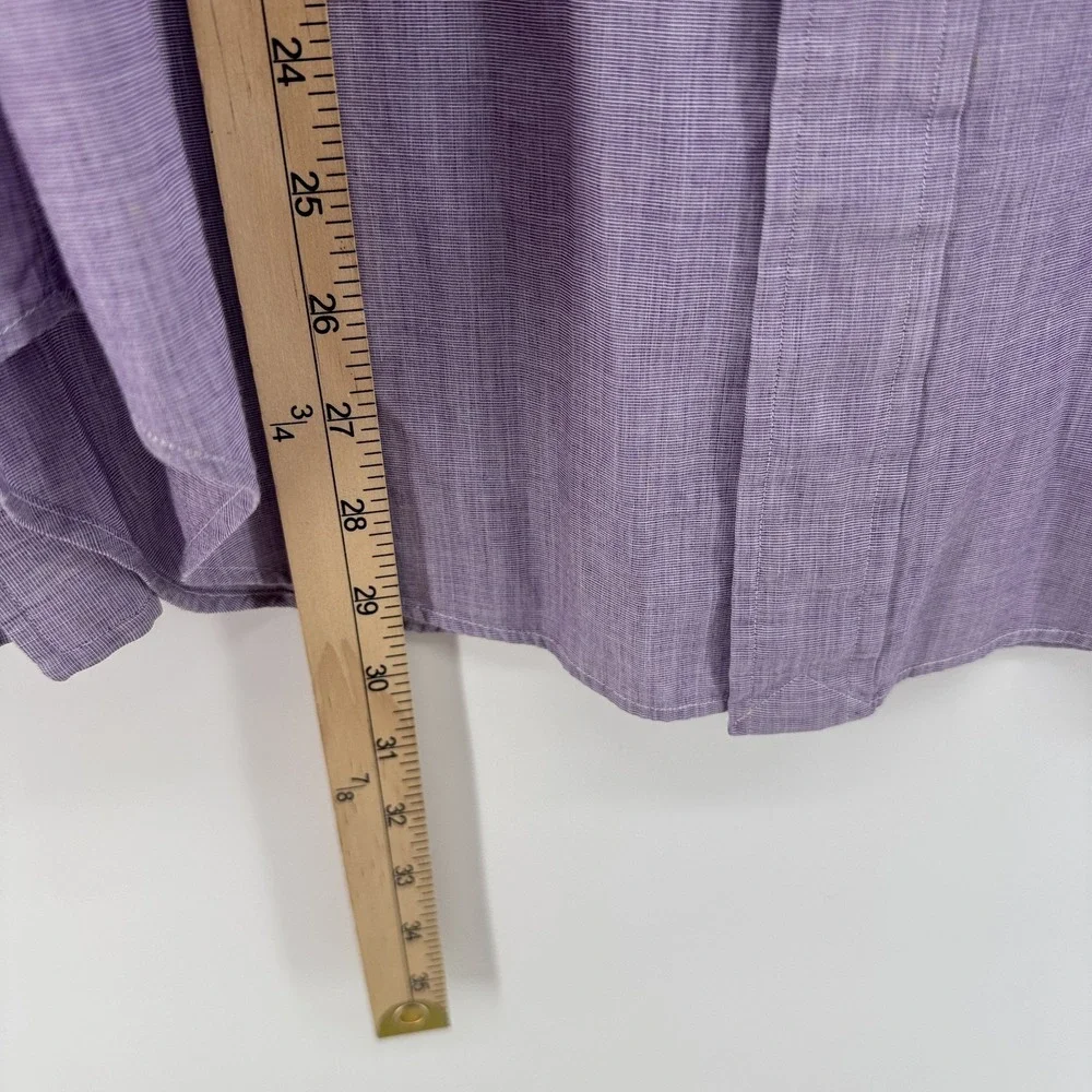 Polo Ralph Lauren Philip Shirt Mens 15.5x33 French Cuff Lavender Purple Solid